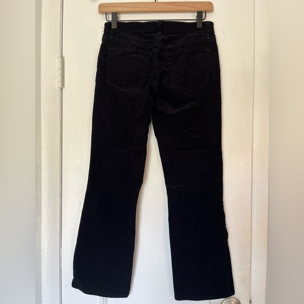 ✨ J Brand Selena Mid Rise Crop Bootcut Pants – Black Velvet Corduroy – Size 27 ✨ - Picture 4 of 10